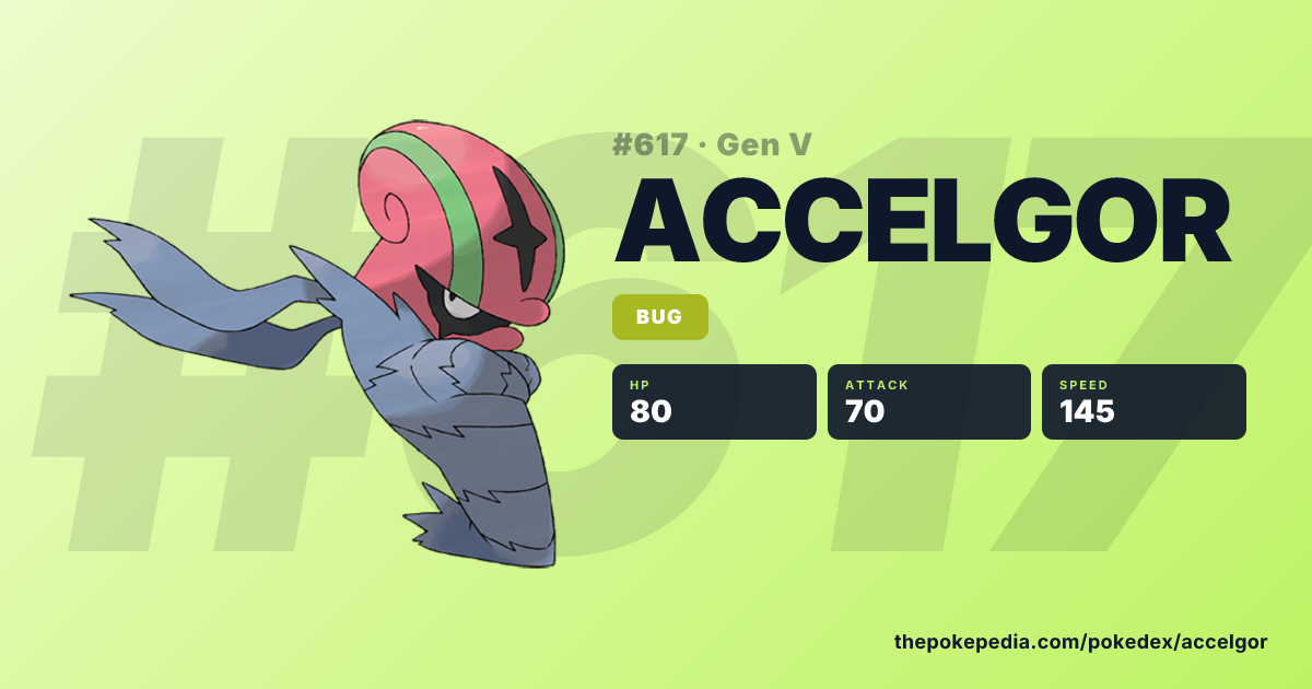 Accelgor (#617) – Bug Pokemon | Pokepedia
