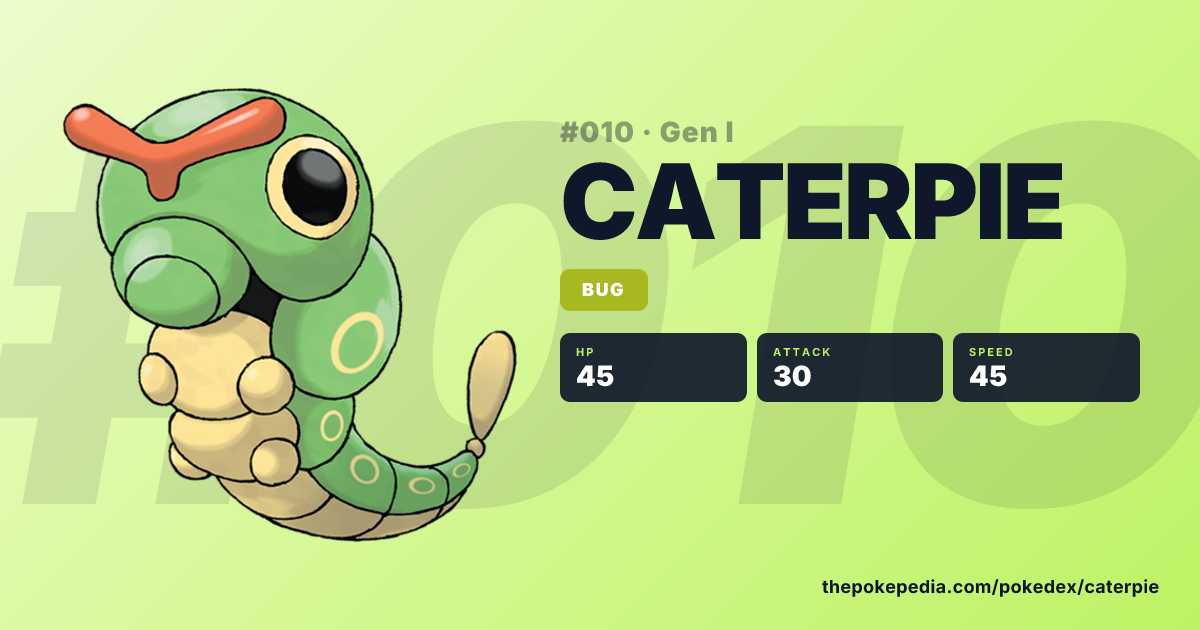 Caterpie (#010) – Bug Pokemon | Pokepedia