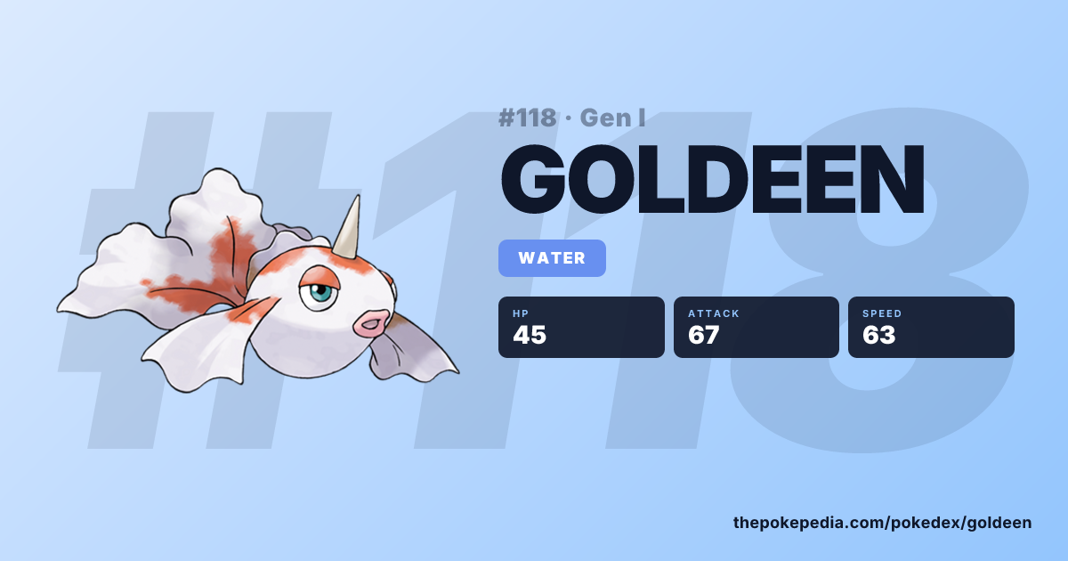 Goldeen in Pokemon Yellow – Moves, Sprites, Locations | Pokepedia