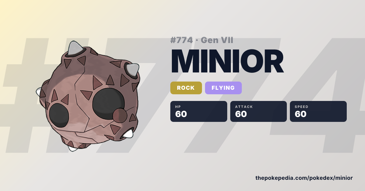Minior in Pokemon Ultra Sun – Moves, Sprites, Locations | Pokepedia