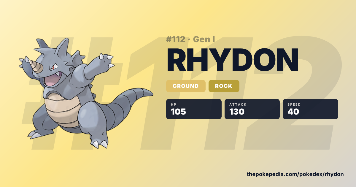 Rhydon in Pokemon Platinum – Moves, Sprites, Locations | Pokepedia