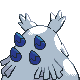Abomasnow shiny back-facing sprite from Pokémon Diamond