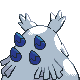 Abomasnow shiny back-facing sprite from Pokémon HeartGold