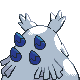 Abomasnow shiny back-facing sprite from Pokémon Platinum
