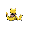 Abra shiny back-facing sprite from Pokémon Black 2