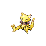 Abra shiny front-facing sprite from Pokémon Black 2