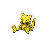 Abra front-facing sprite from Pokémon Black
