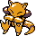 Abra front-facing sprite from Pokémon Crystal