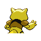 Abra back-facing sprite from Pokémon Pearl