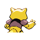 Abra shiny back-facing sprite from Pokémon Pearl
