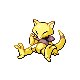 Abra shiny front-facing sprite from Pokémon Pearl