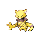 Abra shiny front-facing sprite from Pokémon HeartGold