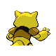 Abra back-facing sprite from Pokémon Platinum