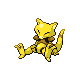 Abra front-facing sprite from Pokémon Platinum