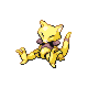 Abra shiny front-facing sprite from Pokémon Platinum