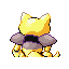 Abra shiny back-facing sprite from Pokémon Ruby