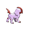 Absol shiny back-facing sprite from Pokémon Black 2