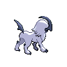 Absol back-facing sprite from Pokémon Black