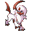 Absol shiny front-facing sprite from Pokémon Emerald