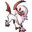 Absol shiny front-facing sprite from Pokémon Ruby