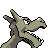 Aerodactyl back-facing sprite from Pokémon Crystal
