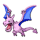 Aerodactyl shiny front-facing sprite from Pokémon SoulSilver