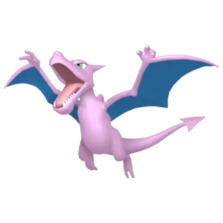 Aerodactyl shiny front-facing sprite from Pokémon XD: Gale of Darkness