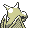 Aerodactyl back-facing sprite from Pokémon Yellow