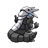 Aggron back-facing sprite from Pokémon White