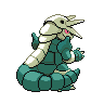 Aggron shiny back-facing sprite from Pokémon White