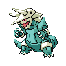 Aggron shiny front-facing sprite from Pokémon White
