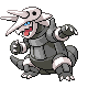 Aggron front-facing sprite from Pokémon Pearl