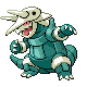 Aggron shiny front-facing sprite from Pokémon Pearl