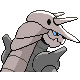 Aggron back-facing sprite from Pokémon SoulSilver