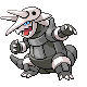 Aggron front-facing sprite from Pokémon SoulSilver