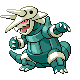 Aggron shiny front-facing sprite from Pokémon SoulSilver