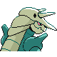 Aggron shiny back-facing sprite from Pokémon Platinum