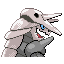 Aggron back-facing sprite from Pokémon Sapphire