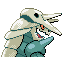 Aggron shiny back-facing sprite from Pokémon Sapphire
