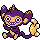 Aipom front-facing sprite from Pokémon Crystal
