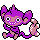 Aipom shiny front-facing sprite from Pokémon Crystal
