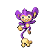 Aipom front-facing sprite from Pokémon Diamond