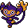 Aipom front-facing sprite from Pokémon Silver