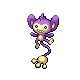 Aipom front-facing sprite from Pokémon Platinum