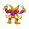 Alakazam shiny back-facing sprite from Pokémon White 2
