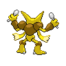 Alakazam back-facing sprite from Pokémon White