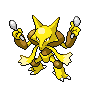 Alakazam front-facing sprite from Pokémon White