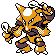 Alakazam front-facing sprite from Pokémon Crystal