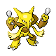 Alakazam front-facing sprite from Pokémon Diamond