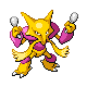 Alakazam shiny front-facing sprite from Pokémon Diamond